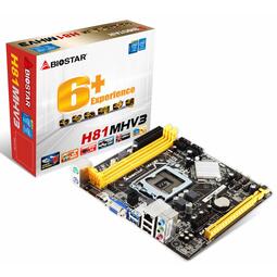 BIOSTAR H81MHV3 INTEL H81 SOCKET 1150 M-ATX MB