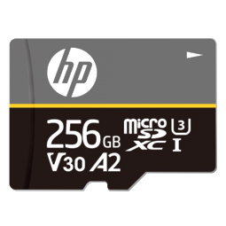 HP Micro SD U3/A2/V30 256GB (Gray card) W/ADAPTOR