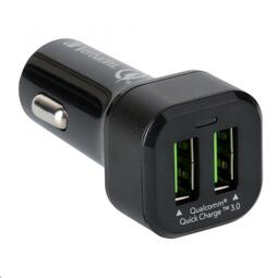 VERBATIM AC - 36W DUAL QC 3.0 CAR CHARGER (Black)