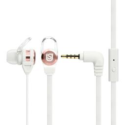 VERBATIM AC - IN-EAR HEADPHONE with MIC - White/Rose Gold