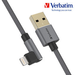 VERBATIM AC - L-SHAPED LIGHTNING to USB-A (Grey)