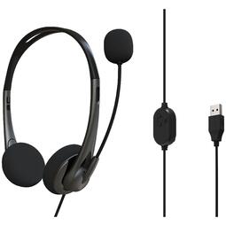 VERBATIM AC - MULTIMEDIA HEADSET with MIC & VOLUME CONTROL - Black