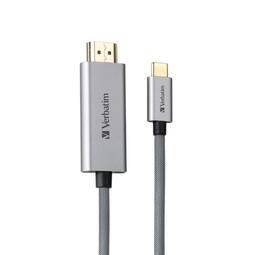 VERBATIM AC - Type C 3.1 to HDMI Cable 200cm Grey