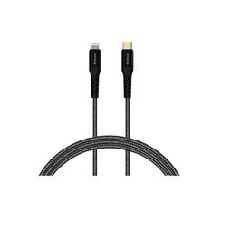 VERBATIM AC - TYPE C to LIGHTNING CABLE With KEVLAR (120cm-Black)