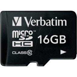 VERBATIM MICRO SDHC (C10) - 16GB